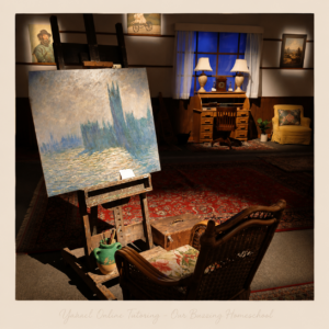 Artist studio scene at Monet The Immersive Experience in Toronto